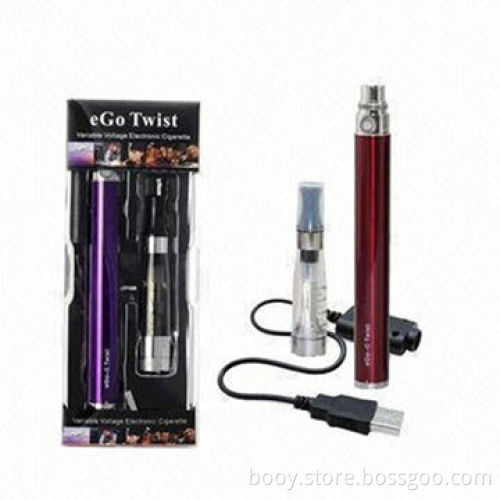 650/900/1100mAh Variable Voltage eGo-C Twist E-cigarette, Easy to Carry